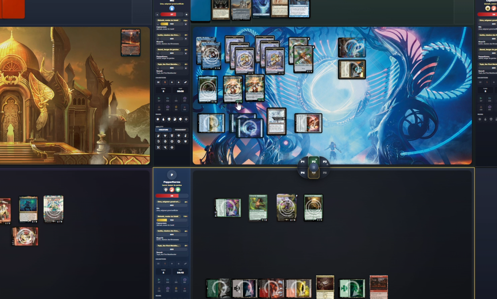 Apercu de la table Magic en ligne TCGEM